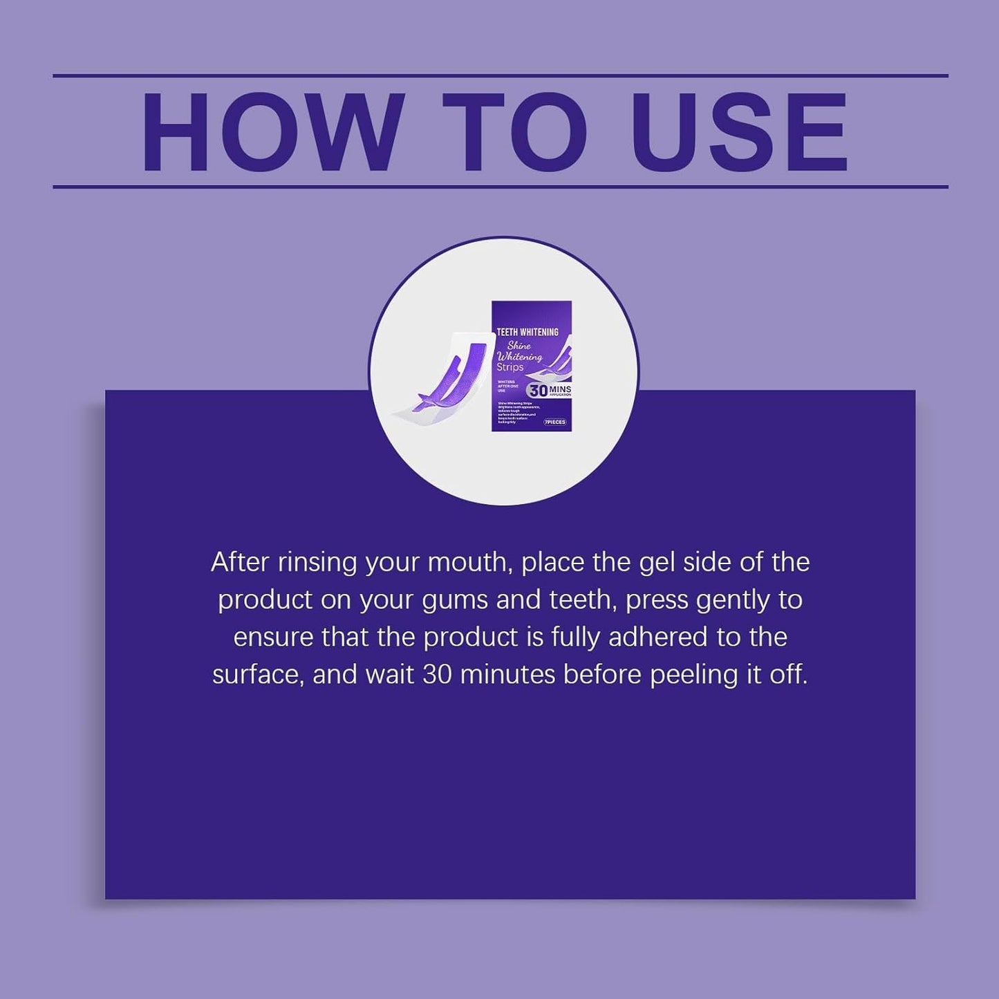 Bande Blanchiment Dentaire Violet, Bandes Blanchissantes Dents Violettes, Teeth Whitening Strips, Élimine Taches Café/Thé/Vin, 30 Minutes De Résultats Visibles Rapidement (2)