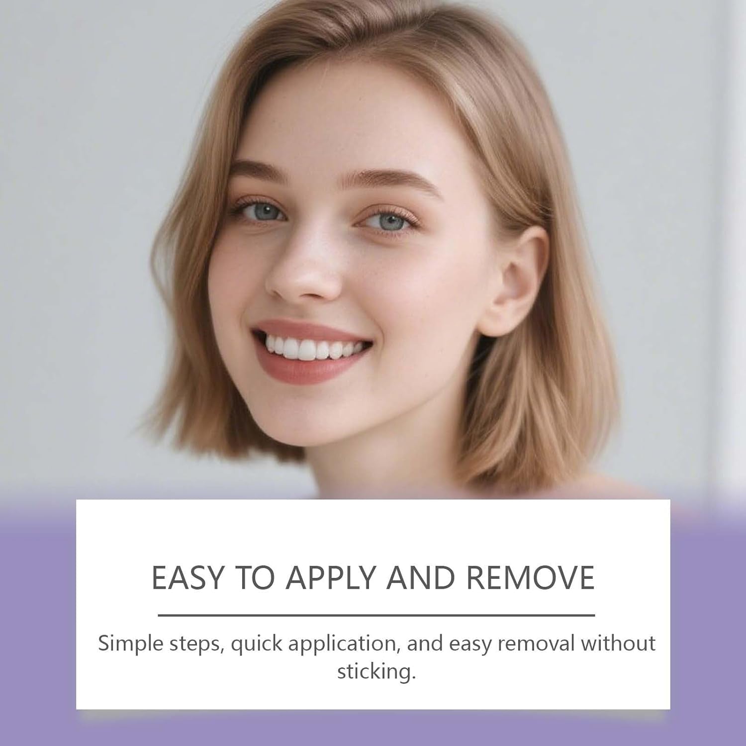 Bande Blanchiment Dentaire Violet, Bandes Blanchissantes Dents Violettes, Teeth Whitening Strips, Élimine Taches Café/Thé/Vin, 30 Minutes De Résultats Visibles Rapidement (2)