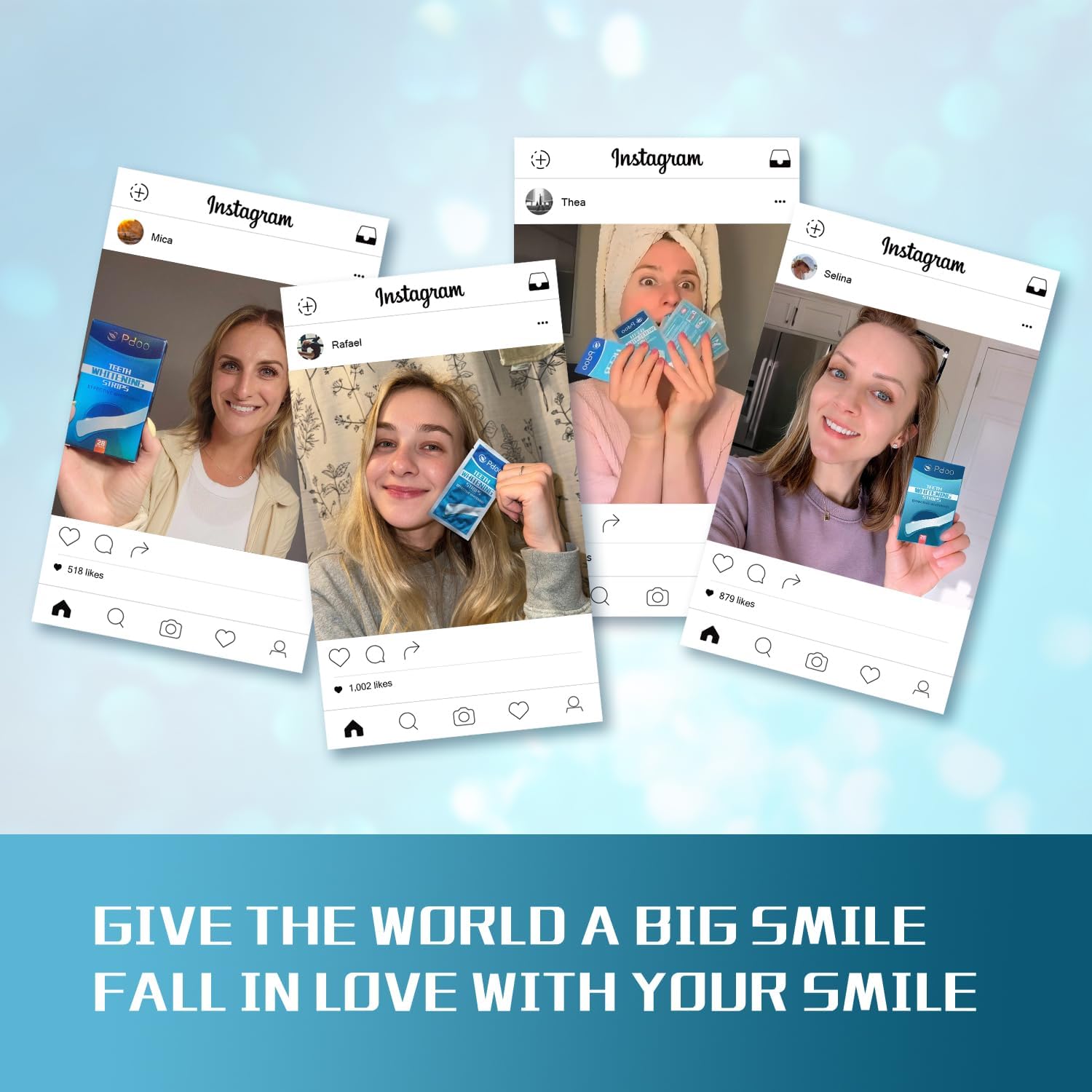 Bande Blanchiment Dentaire 28 Bandes - Blanchiment Dentaire Sans Peroxyde - Sans Sensibilité À La Douleur - Whitening Strips Efficace, Élimine Taches Café/Thé/Vin, Résultats Visibles Rapidement