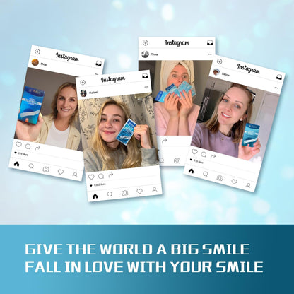 Bande Blanchiment Dentaire 28 Bandes - Blanchiment Dentaire Sans Peroxyde - Sans Sensibilité À La Douleur - Whitening Strips Efficace, Élimine Taches Café/Thé/Vin, Résultats Visibles Rapidement