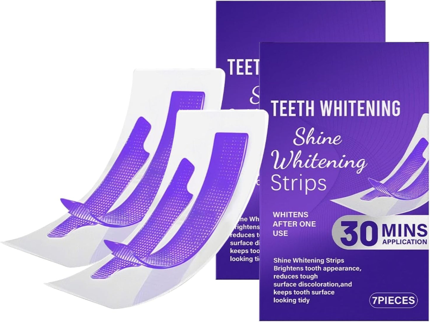Bande Blanchiment Dentaire Violet, Bandes Blanchissantes Dents Violettes, Teeth Whitening Strips, Élimine Taches Café/Thé/Vin, 30 Minutes De Résultats Visibles Rapidement (2)